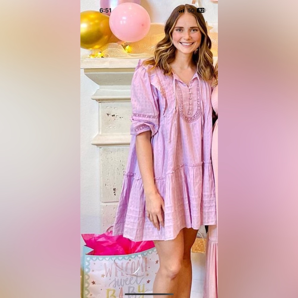 American eagle S half sleeve lavendar dress
